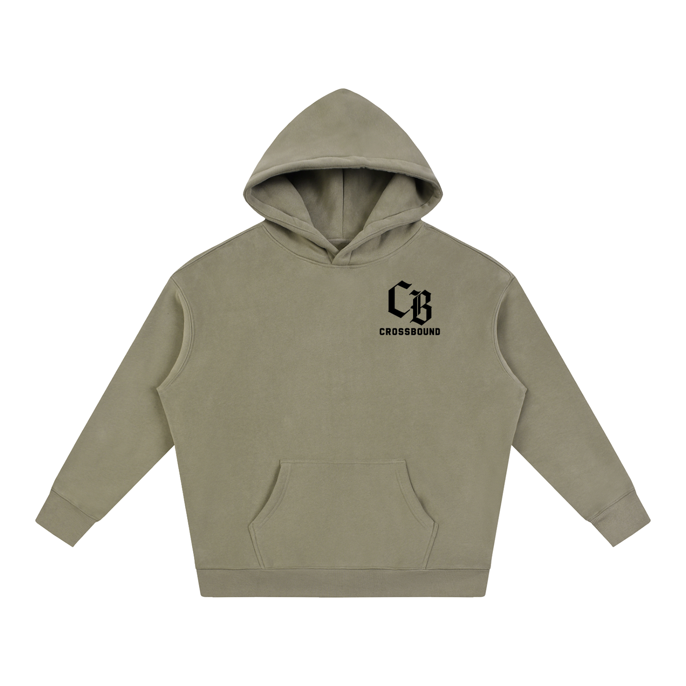 (LIMITED EDITION) Crossbound Oversize Fleeced Hoodie with back graffiti