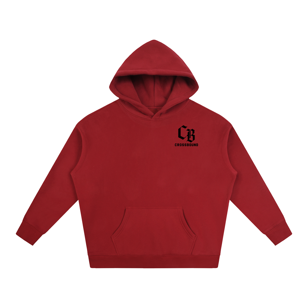 (LIMITED EDITION) Crossbound Oversize Fleeced Hoodie with back graffiti