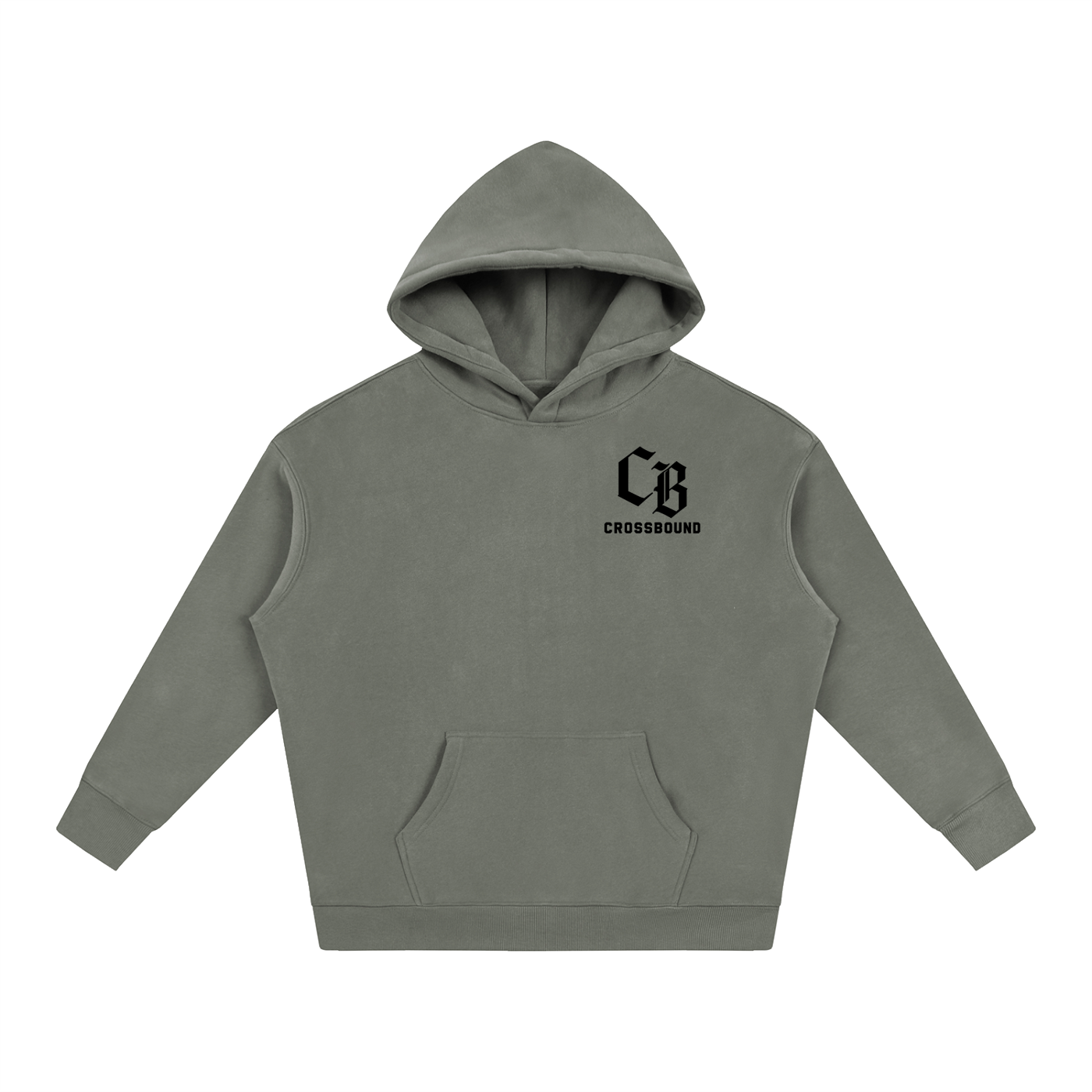 (LIMITED EDITION) Crossbound Oversize Fleeced Hoodie with back graffiti