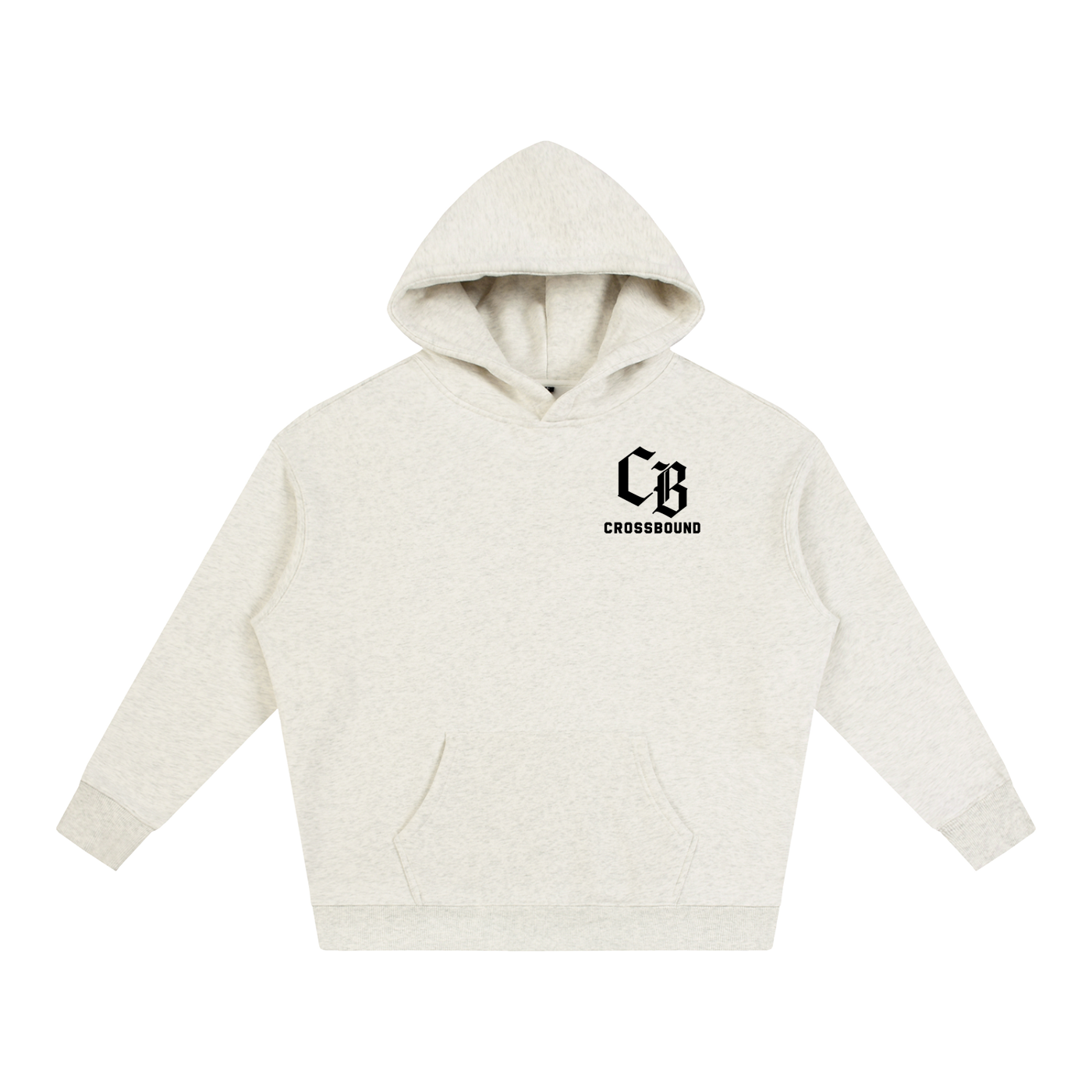 (LIMITED EDITION) Crossbound Oversize Fleeced Hoodie with back graffiti
