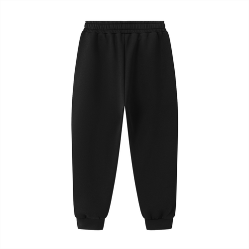 (NEW DESIGN) Crossbound Essential Drawstring Jogged Sweatpants white logo