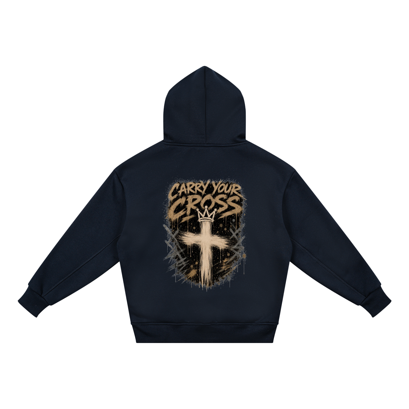 (LIMITED EDITION) Crossbound Essential Kids' Fleece Hoodie with back graffiti -(All sizes are youth)