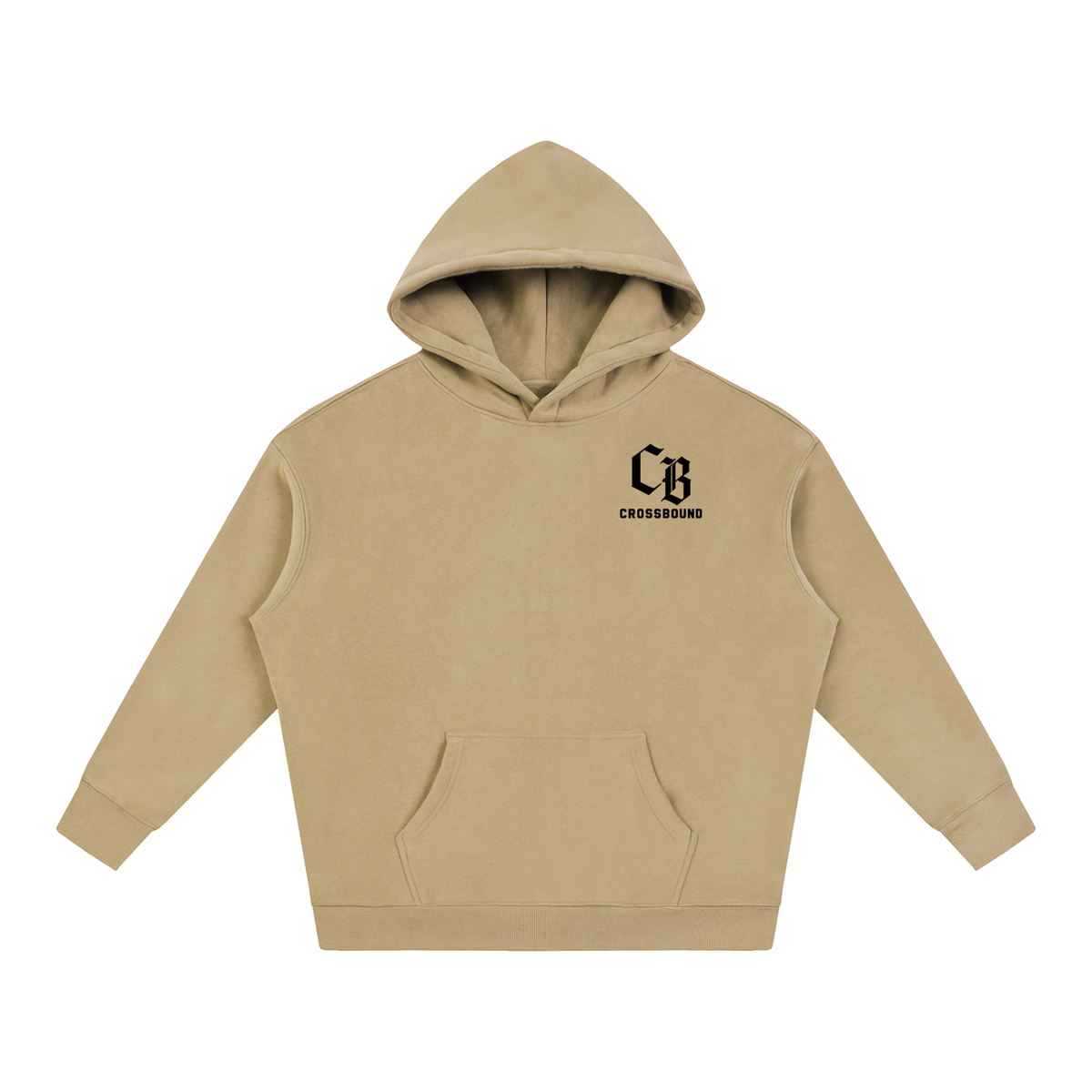 (LIMITED EDITION) Crossbound Oversize Fleeced Hoodie with back graffiti