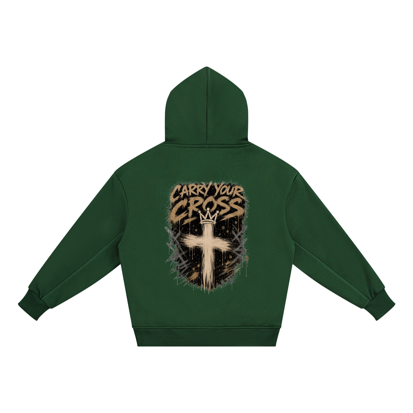 (LIMITED EDITION) Crossbound Essential Kids' Fleece Hoodie with back graffiti -(All sizes are youth)