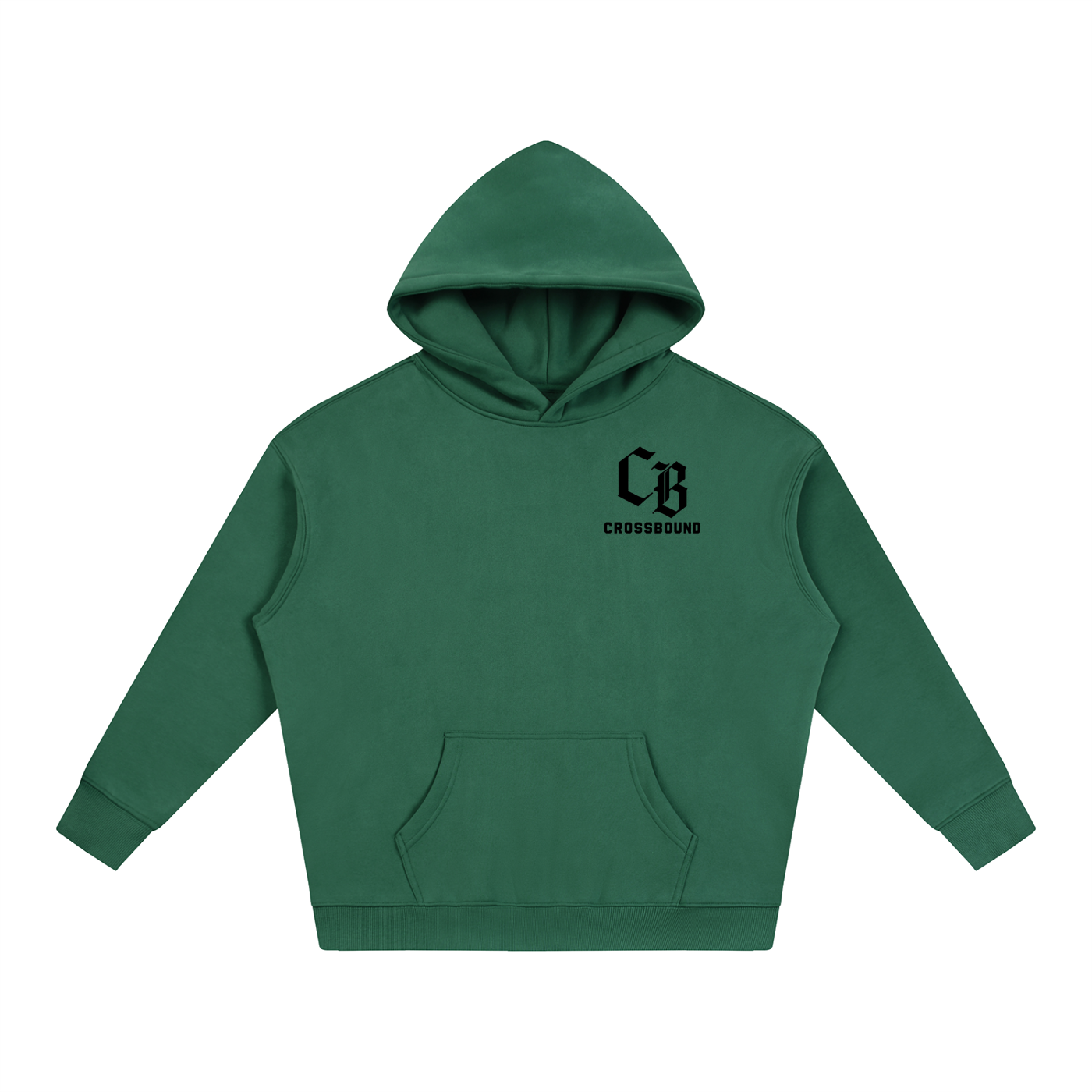 (LIMITED EDITION) Crossbound Oversize Fleeced Hoodie with back graffiti