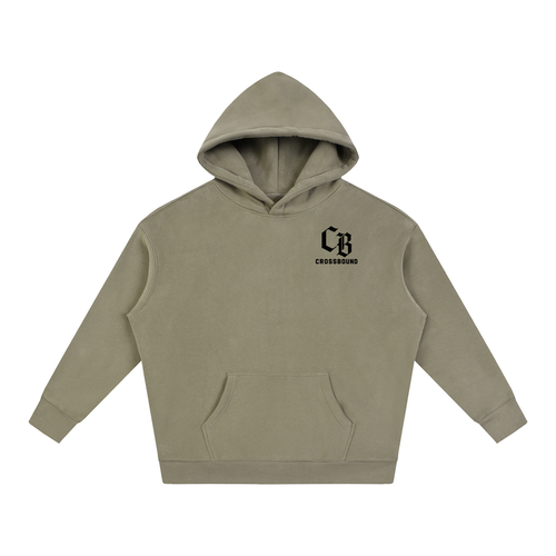 (LIMITED EDITION) Crossbound Oversize Fleeced Hoodie with back graffiti