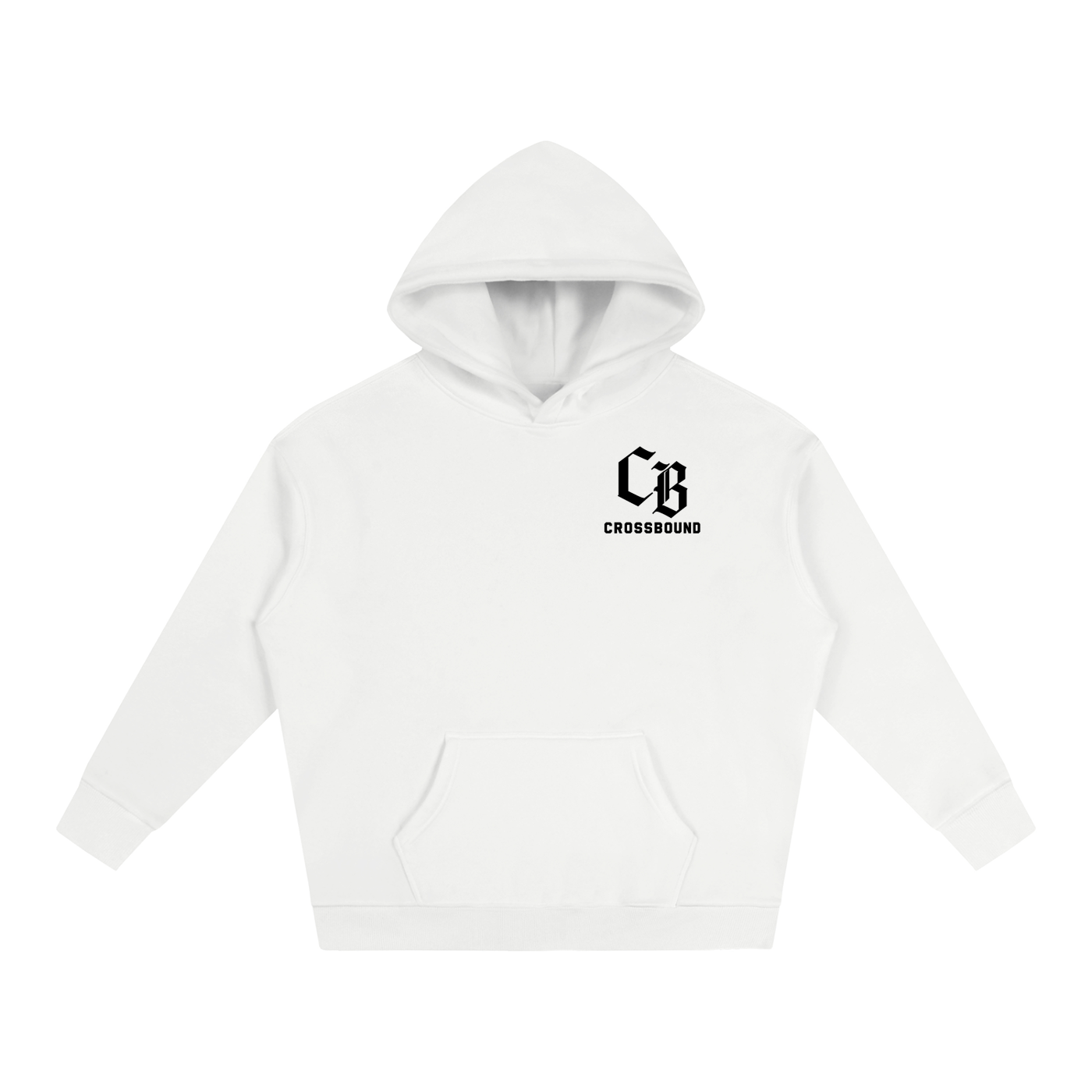 (LIMITED EDITION) Crossbound Oversize Fleeced Hoodie with back graffiti