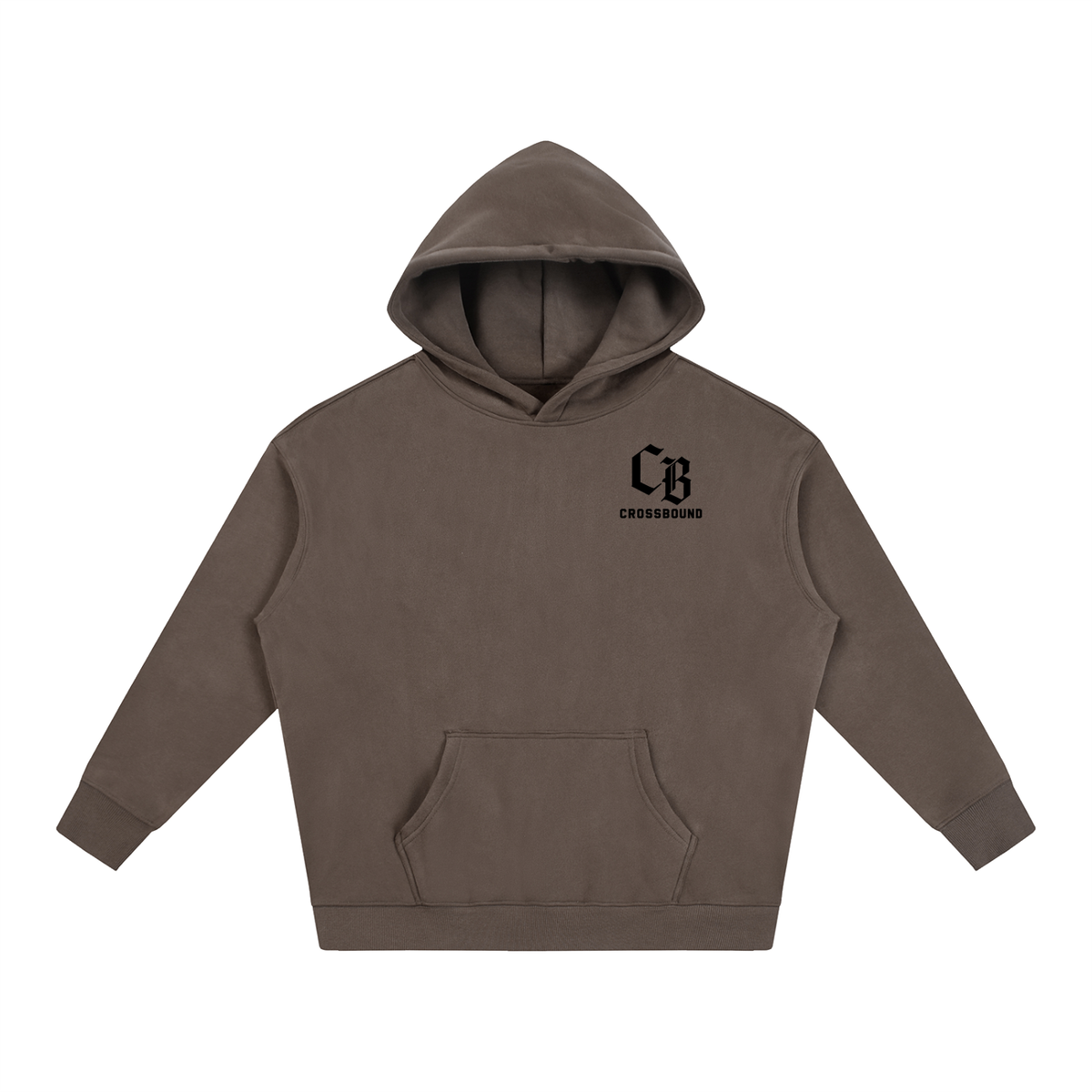 (LIMITED EDITION) Crossbound Oversize Fleeced Hoodie with back graffiti