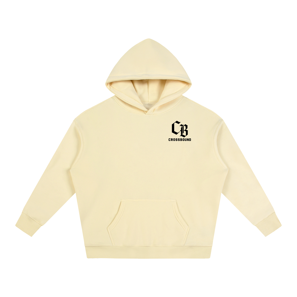 (LIMITED EDITION) Crossbound Oversize Fleeced Hoodie with back graffiti
