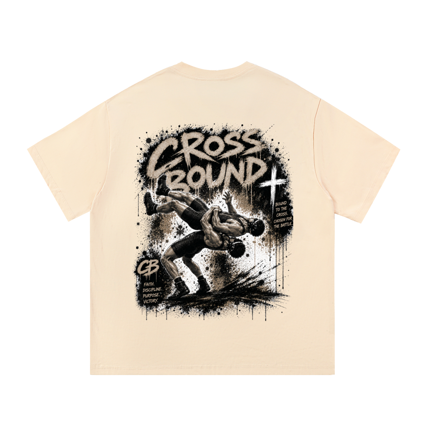 (LIMITED EDITION) Crossbound T-shirt with back graffiti