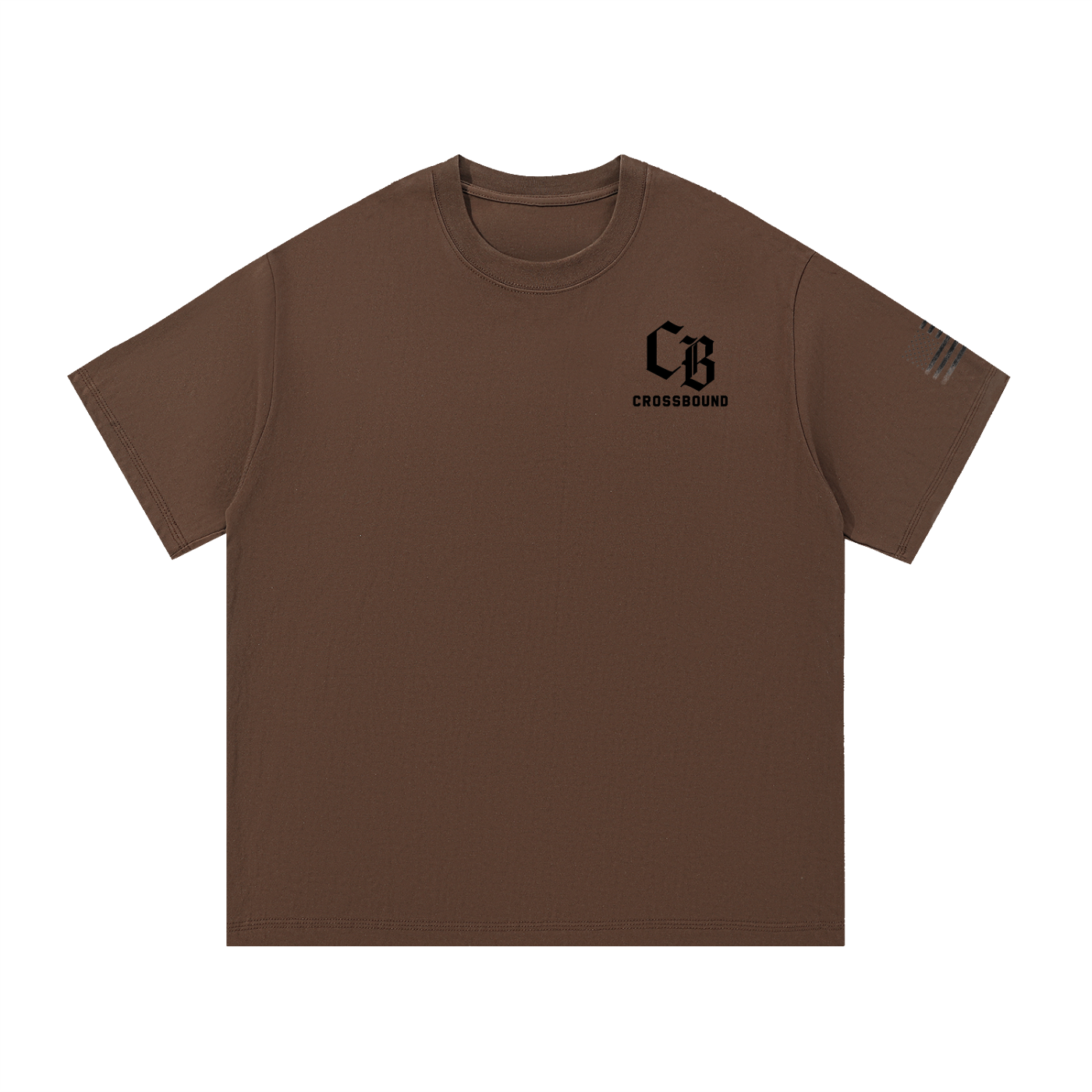 Crossbound (Fear God Not Man) back graffiti with side sleeve American flag Essential Cotton T-Shirt